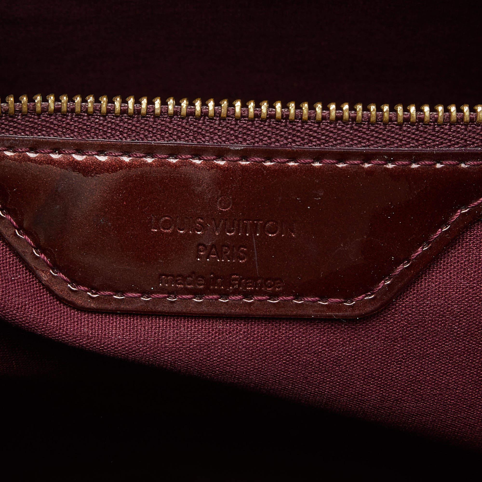 Louis Vuitton Amarante Monogram Vernis Wilshire MM Bag 5