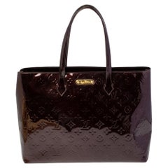 Louis Vuitton Amarante Monogrammierte Vernis Wilshire MM Tasche