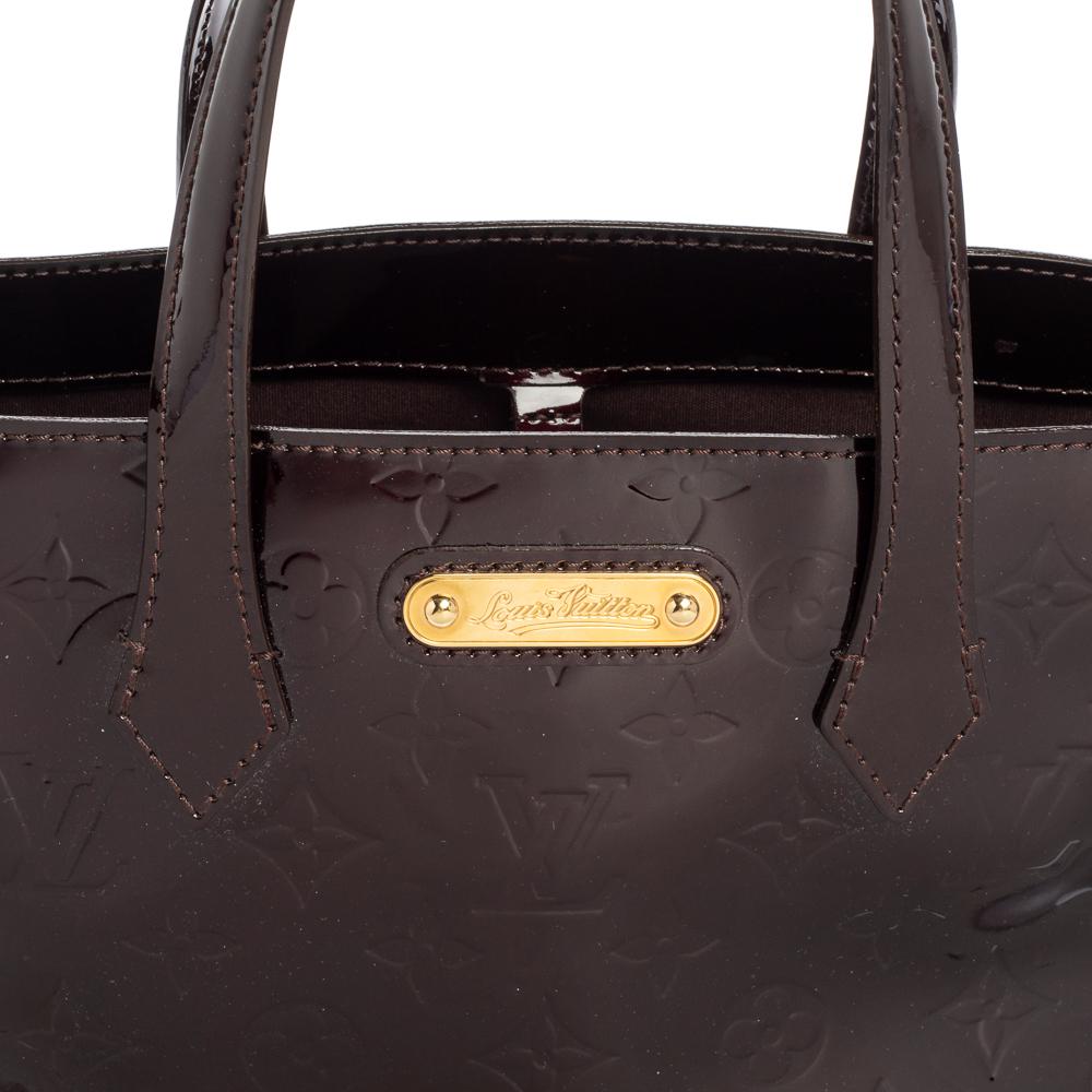 Louis Vuitton Amarante Monogram Vernis Wilshire PM Bag 7
