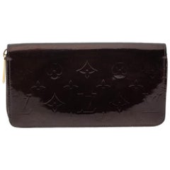 Louis Vuitton Amarante Monogram Vernis Zip Around Wallet