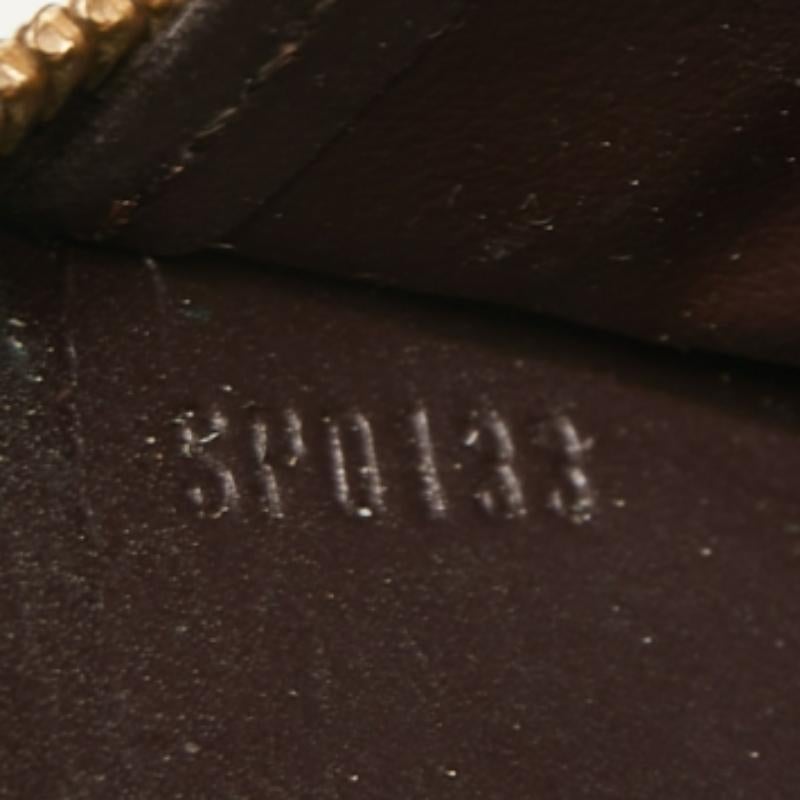 Louis Vuitton Amarante Portemonnaie mit Monogramm und Vernis Reißverschluss im Angebot 5