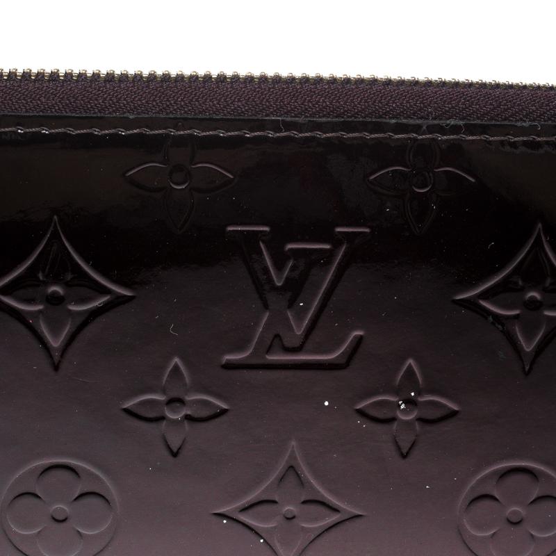 Louis Vuitton Amarante Monogram Vernis Zippy Wallet 5