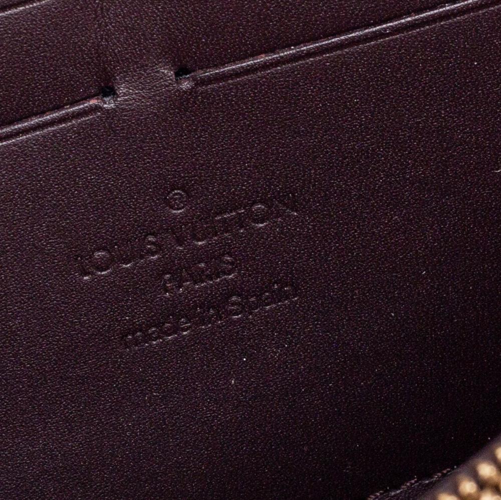 Louis Vuitton Amarante Monogram Vernis Zippy Wallet 2