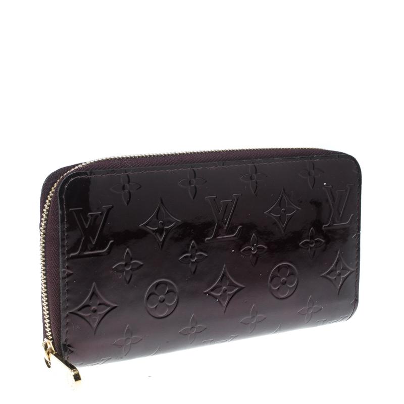 Louis Vuitton Amarante Monogram Vernis Zippy Wallet 6