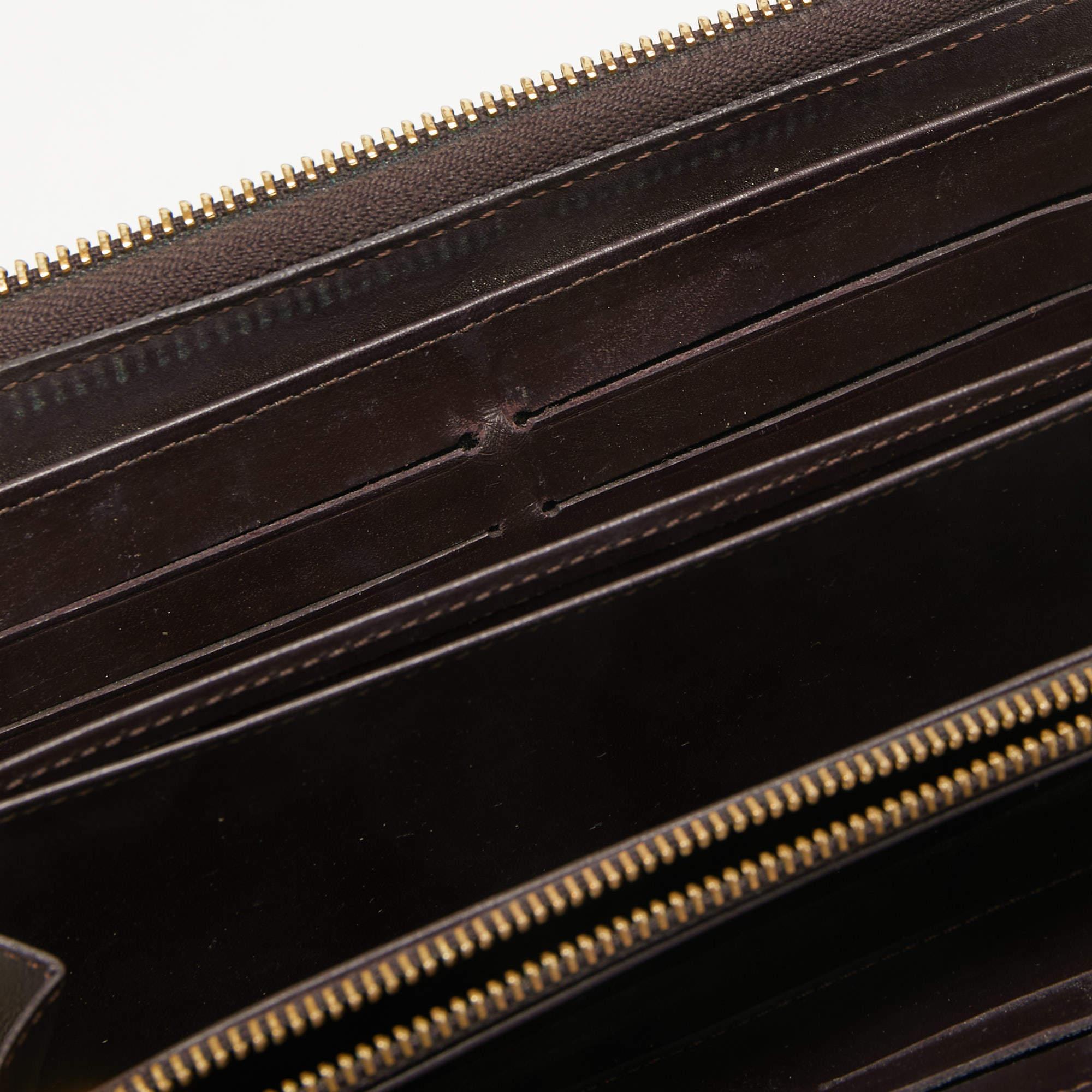Louis Vuitton Amarante Monogram Vernis Zippy Wallet For Sale 6