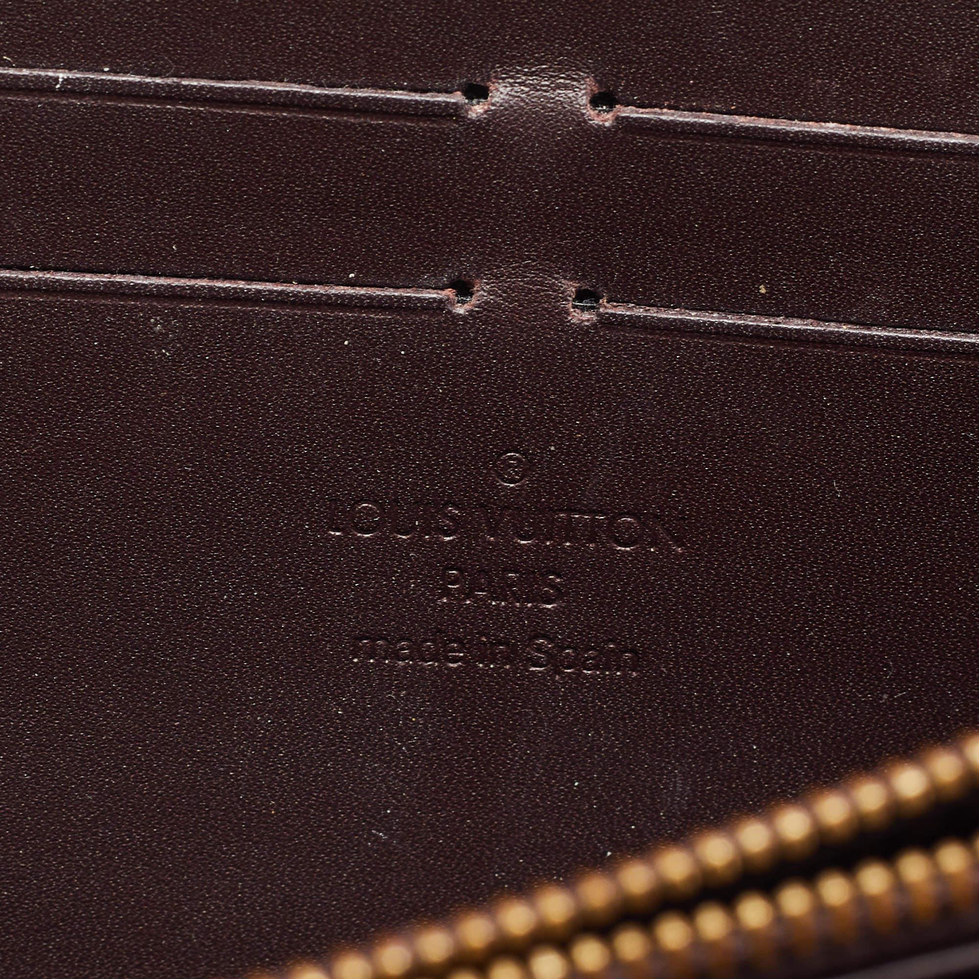 Louis Vuitton Amarante Monogram Vernis Zippy Wallet 7