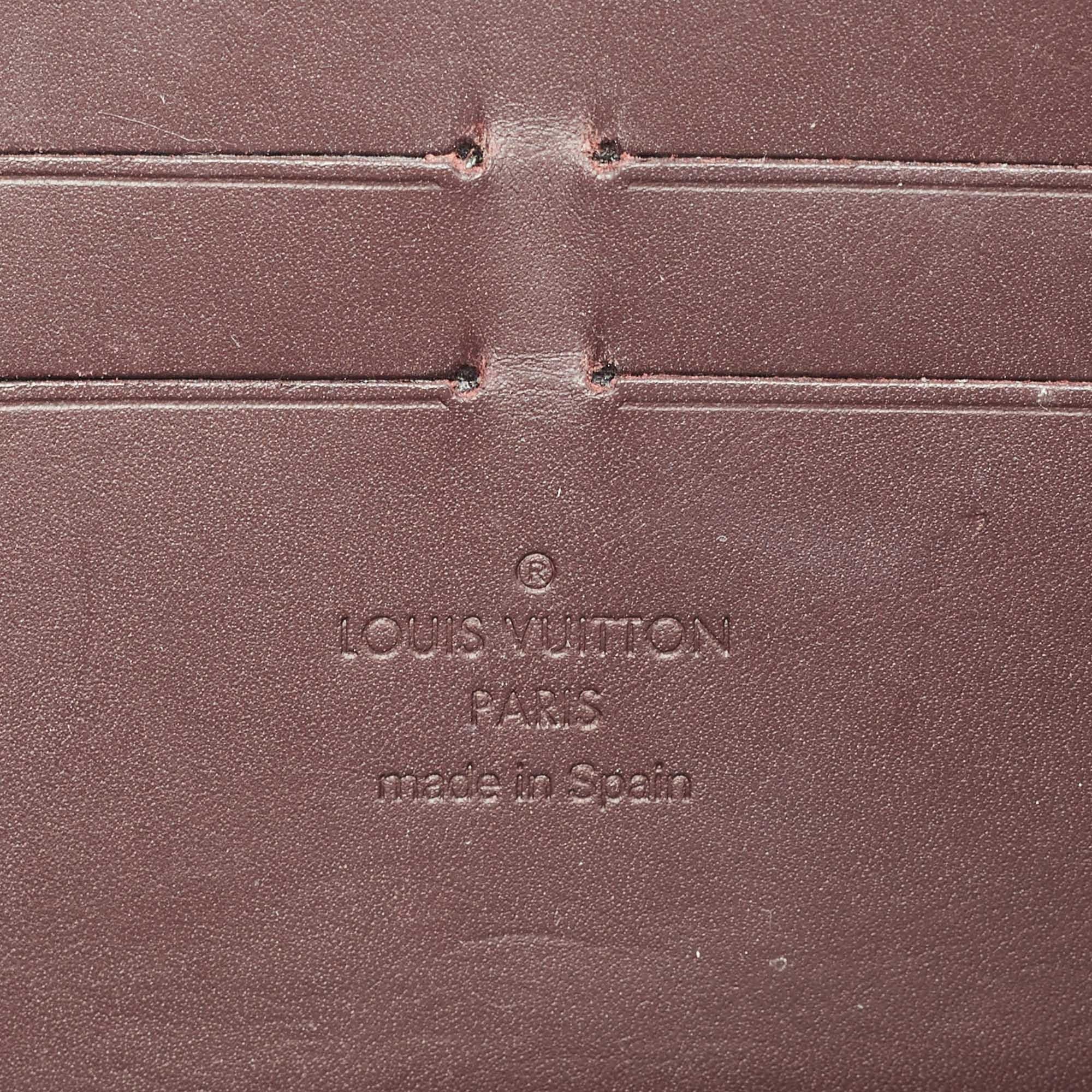 Louis Vuitton Amarante Monogram Vernis Zippy Wallet 8