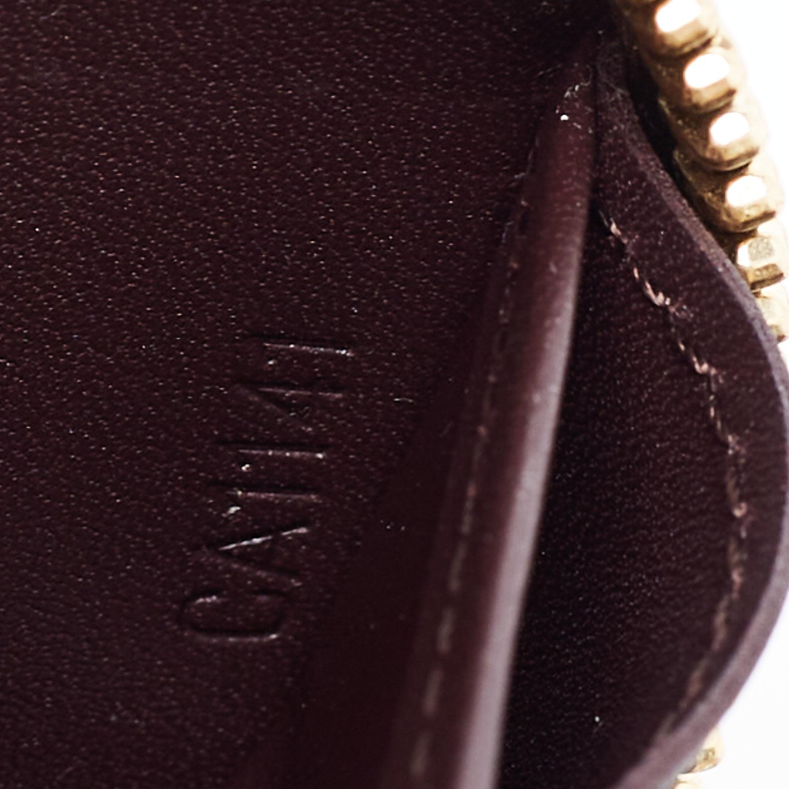Louis Vuitton Amarante Monogram Vernis Zippy Wallet In Good Condition In Dubai, Al Qouz 2