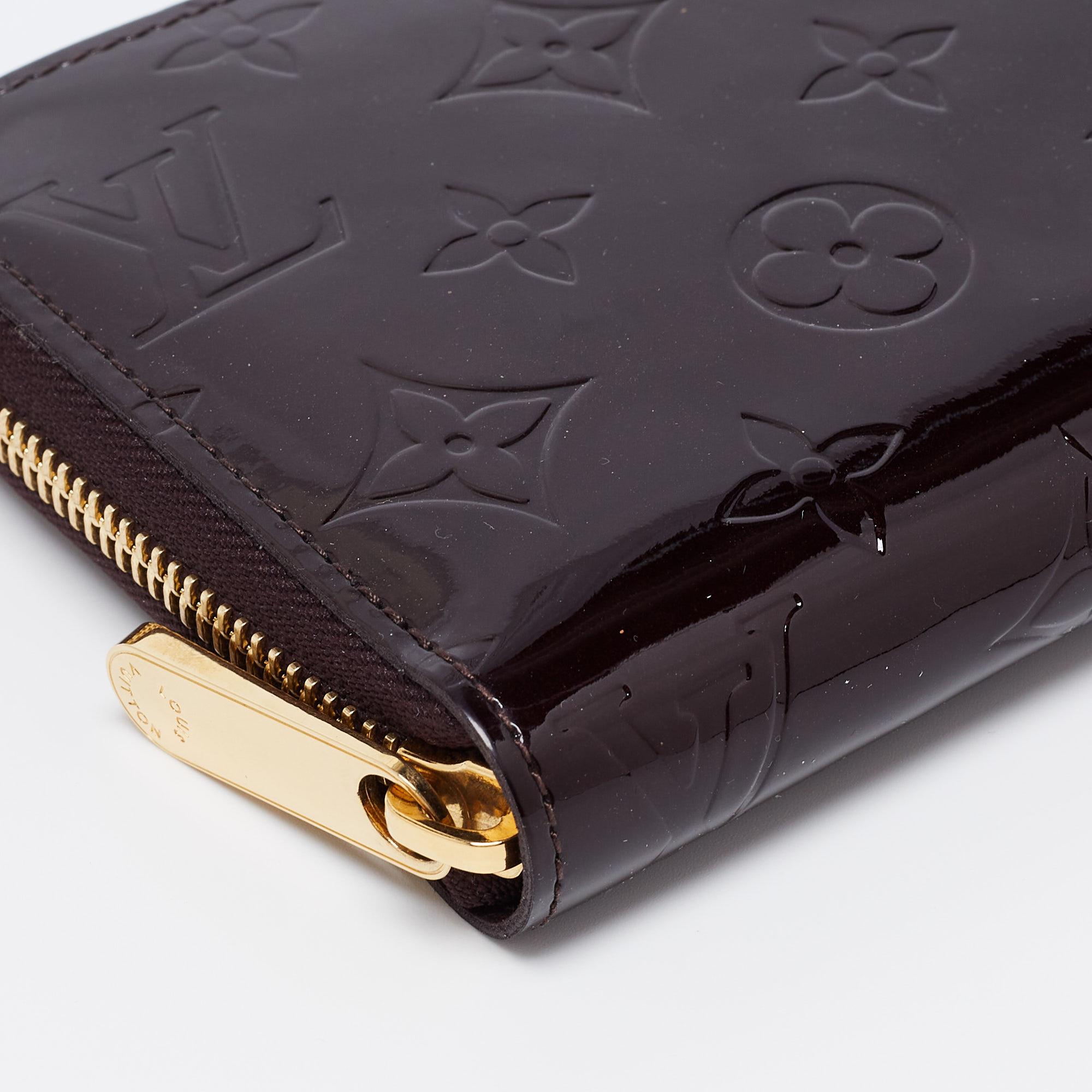 Louis Vuitton Amarante Monogram Vernis Zippy Wallet 1