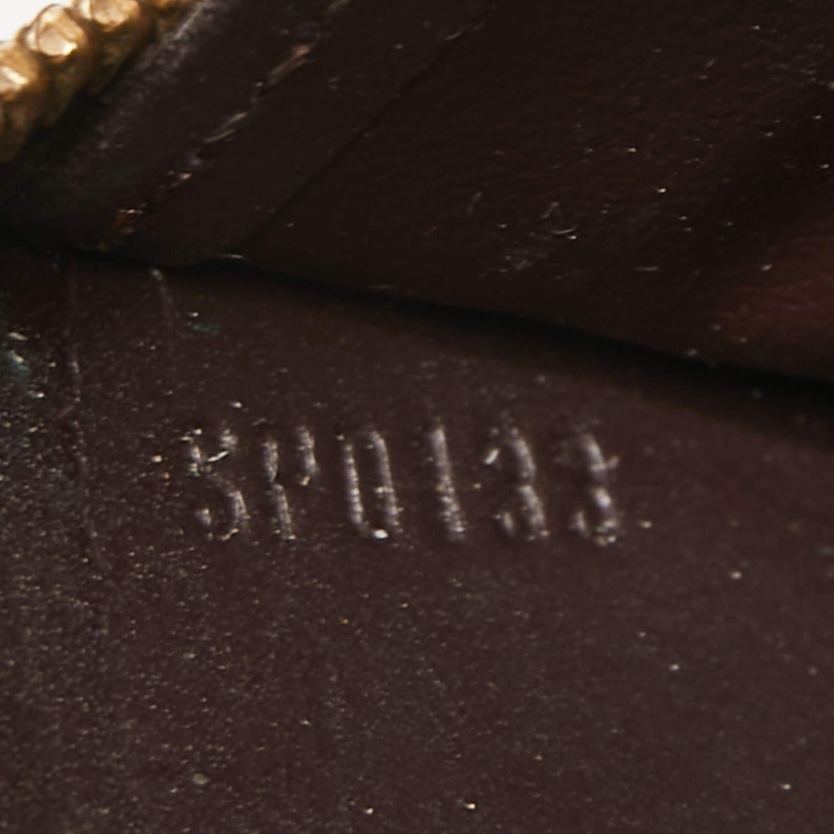 Louis Vuitton Amarante Portemonnaie mit Monogramm und Vernis Reißverschluss im Angebot 1