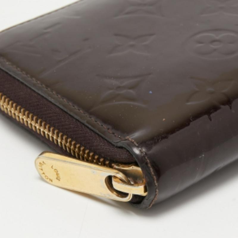 Louis Vuitton Amarante Portemonnaie mit Monogramm und Vernis Reißverschluss im Angebot 2
