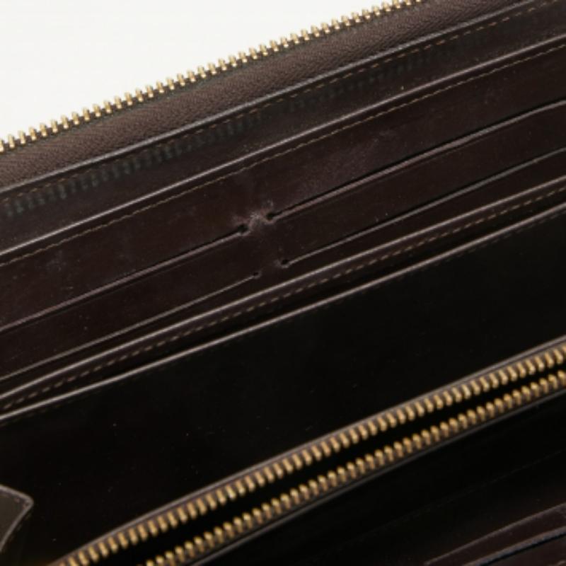 Louis Vuitton Amarante Portemonnaie mit Monogramm und Vernis Reißverschluss im Angebot 3