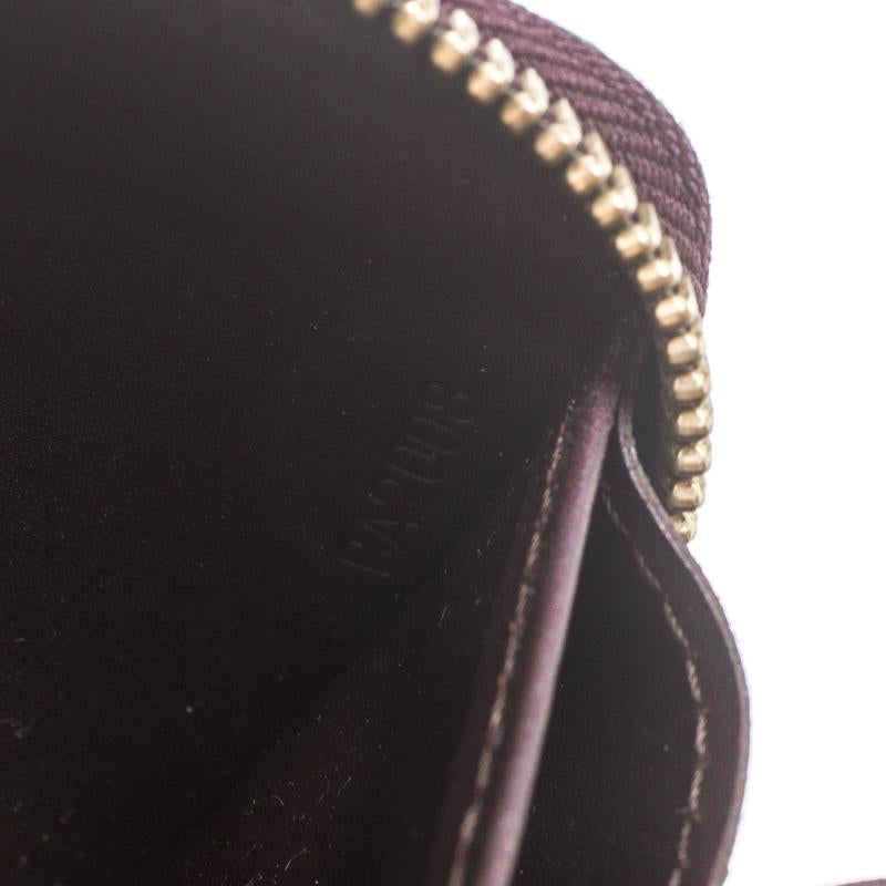 Louis Vuitton Amarante Monogram Vernis Zippy Wallet 3