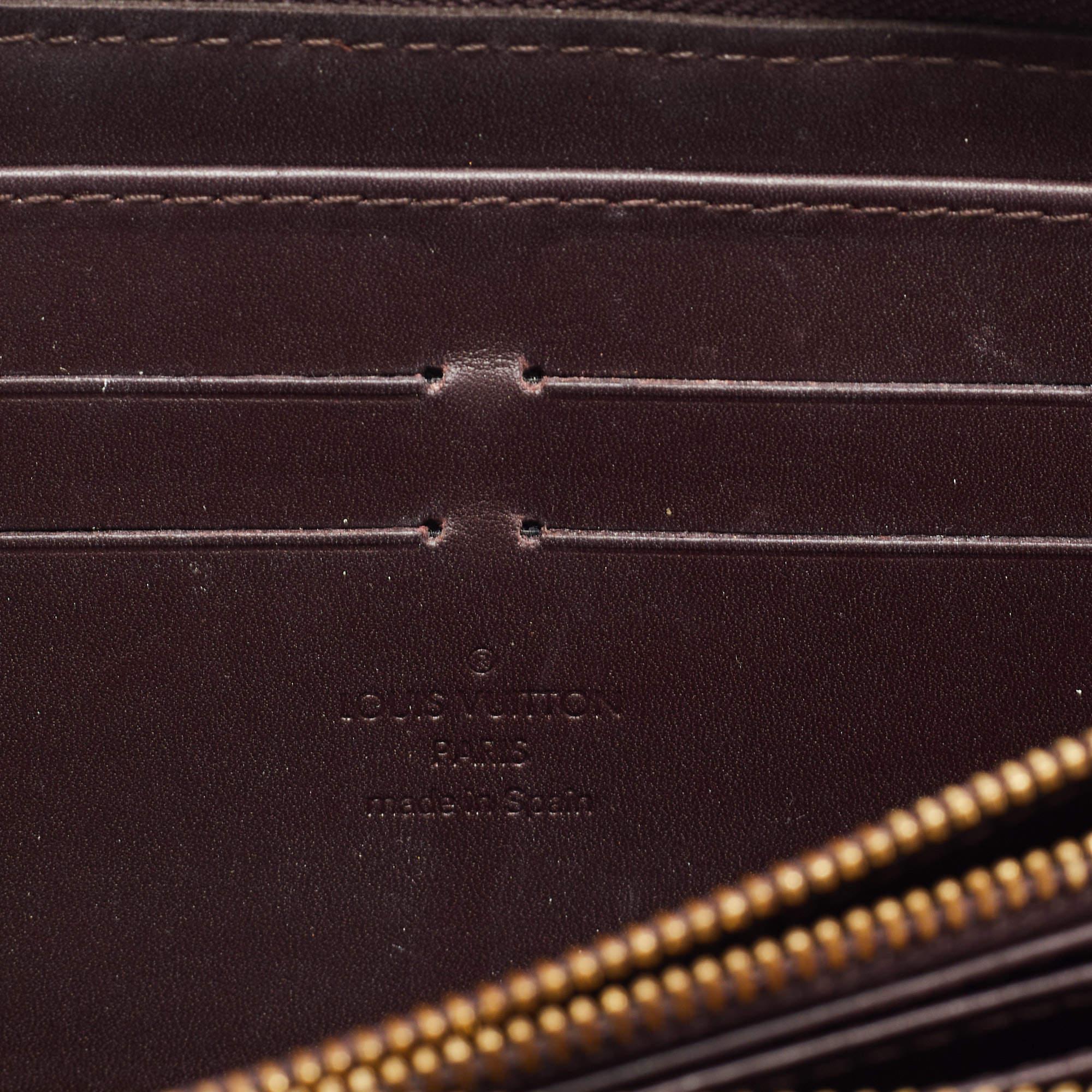 Louis Vuitton Amarante Monogram Vernis Zippy Wallet 3