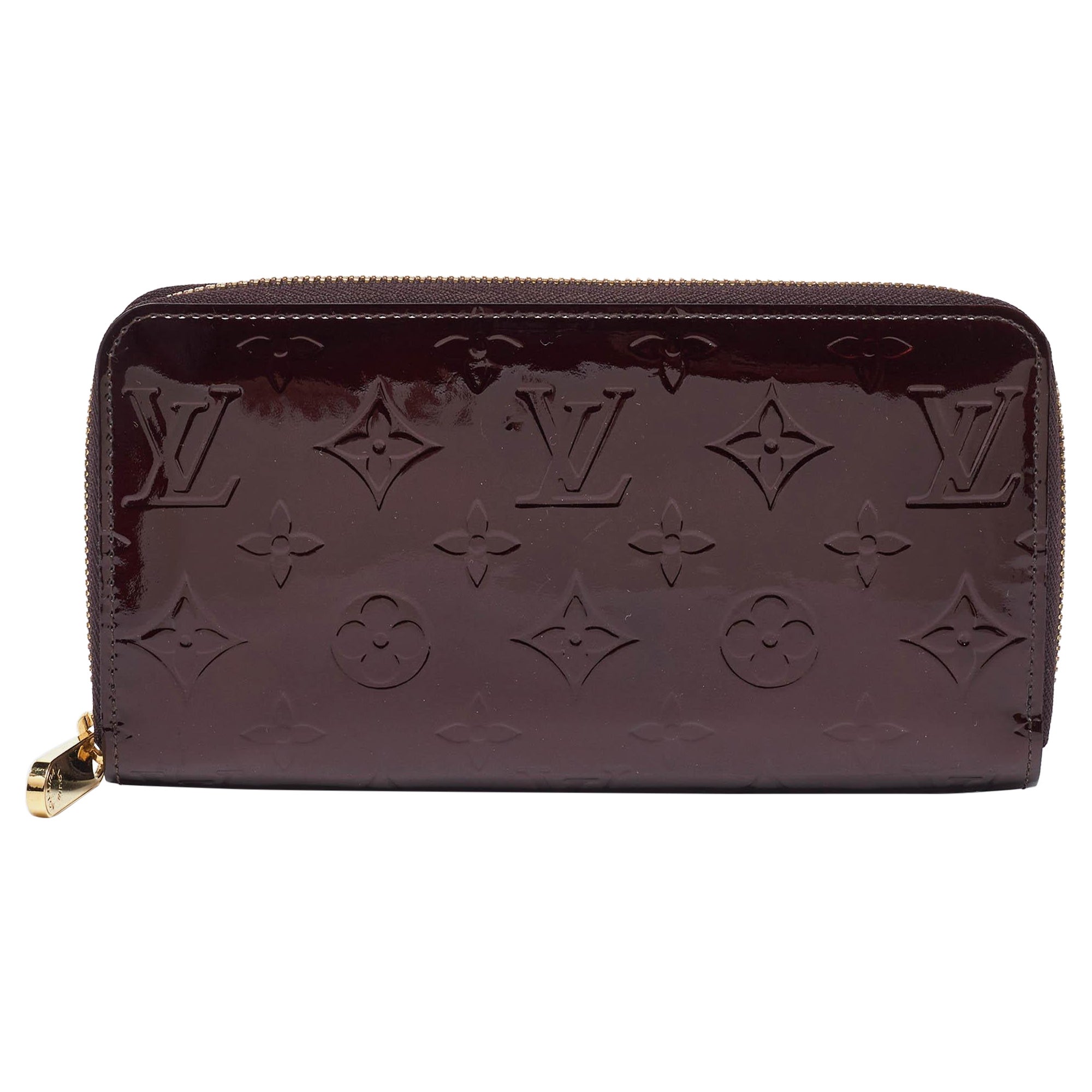 Louis Vuitton Amarante Monogram Vernis Zippy Wallet