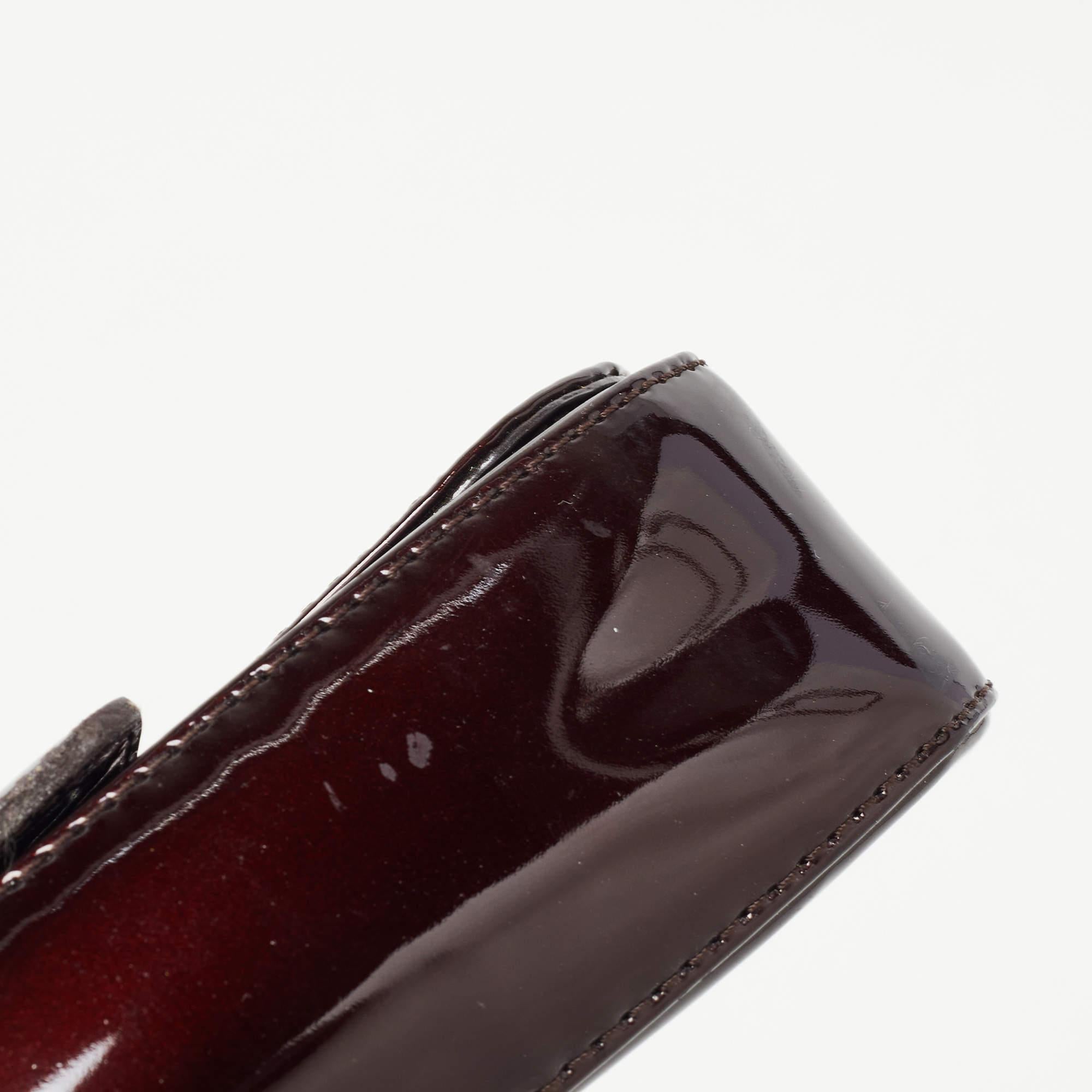 Louis Vuitton Amarante Patent Leather Sobe Clutch 8