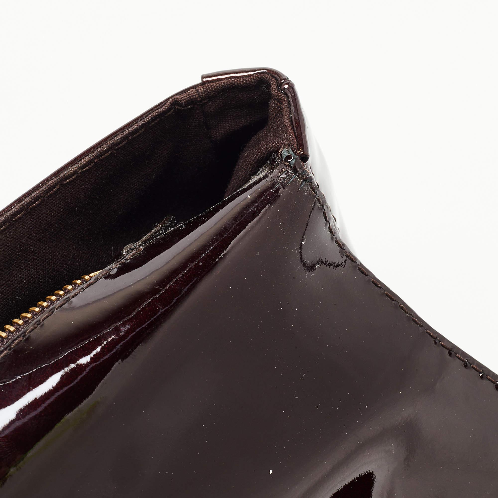 Louis Vuitton Amarante Patent Leather Sobe Clutch 12