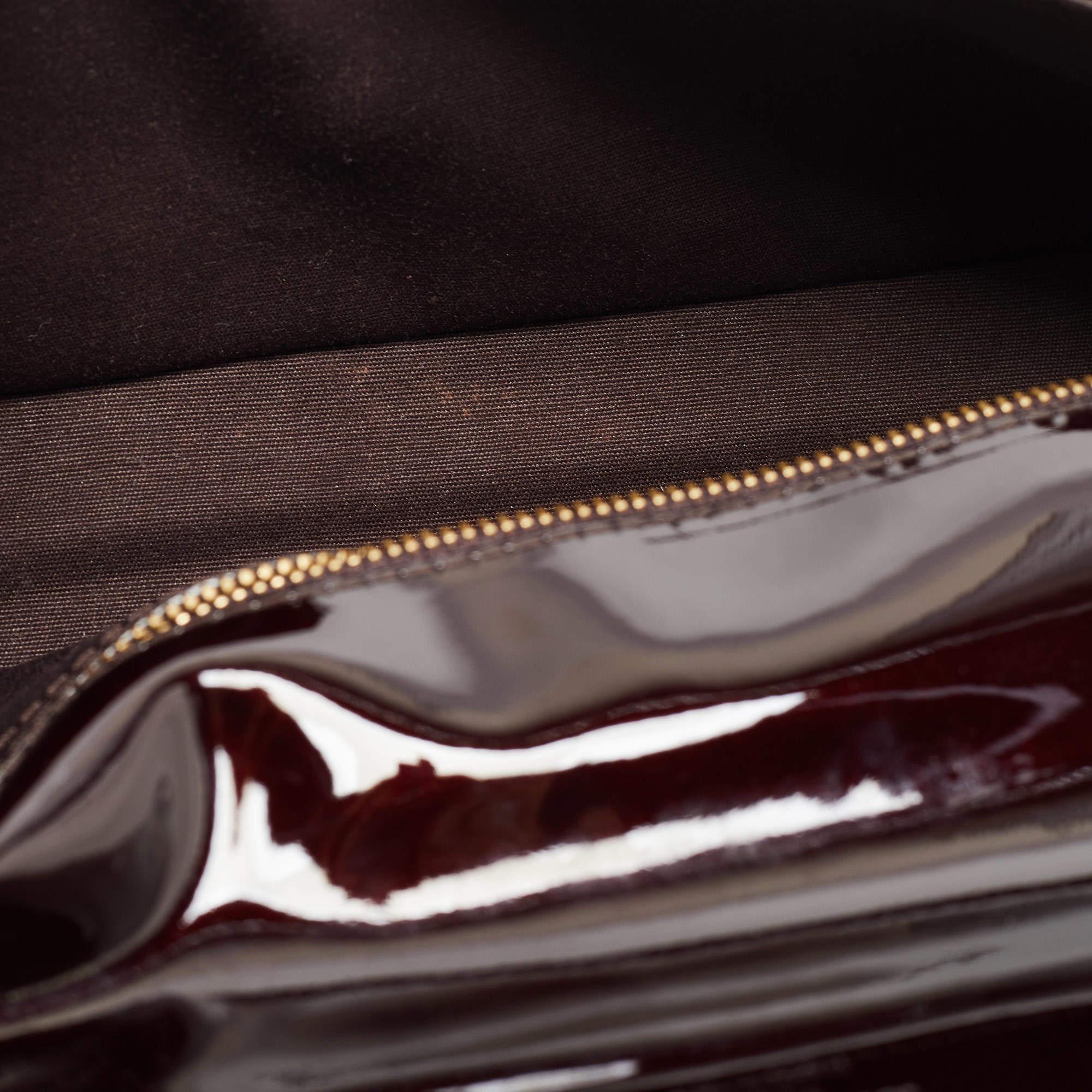 Louis Vuitton Amarante Patent Leather Sobe Clutch 13