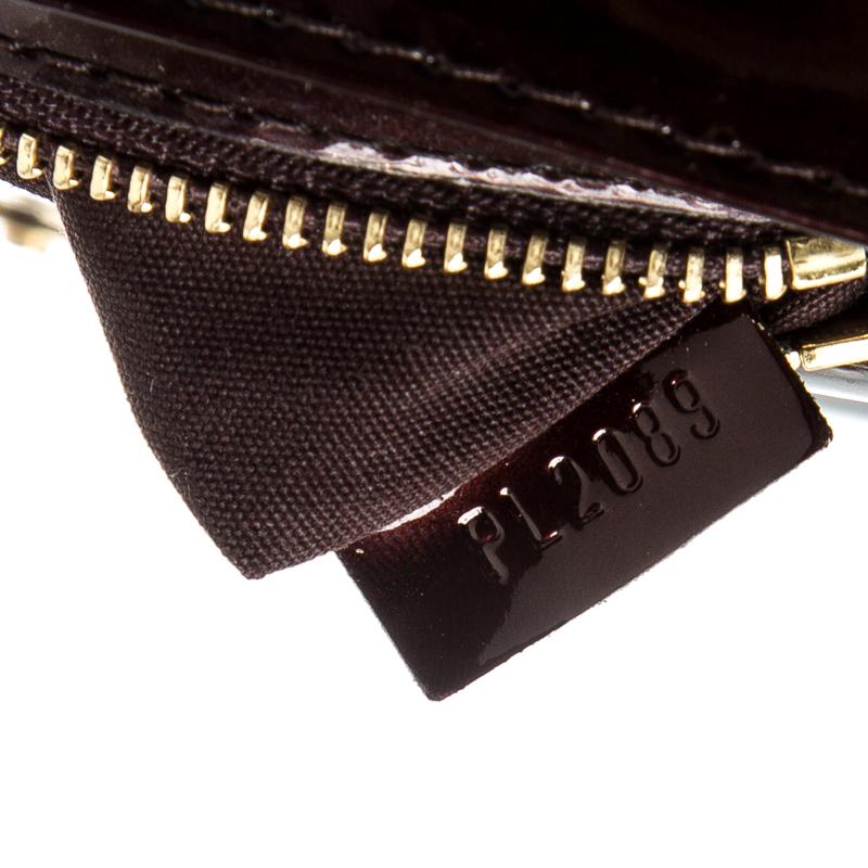Louis Vuitton Amarante Patent Leather Sobe Clutch 3