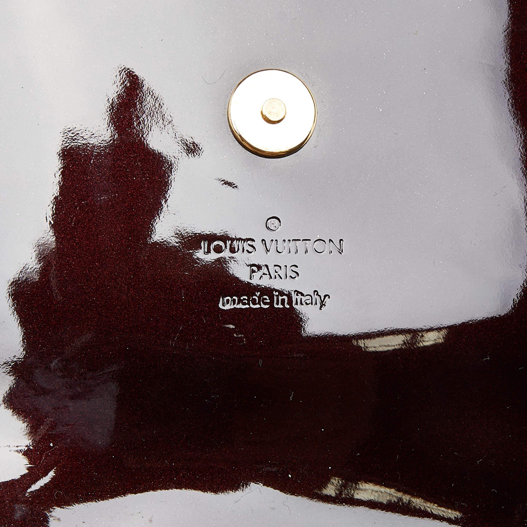 Louis Vuitton Amarante Patent Leather Sobe Clutch 3