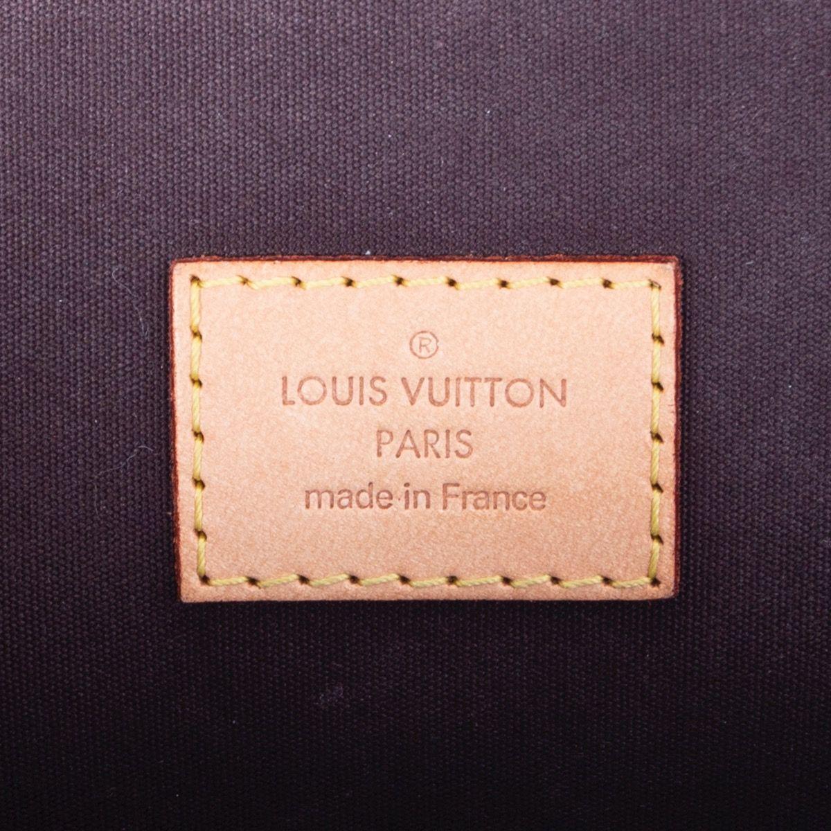 Women's LOUIS VUITTON Amarante purple Monogram Vernis leather ALMA GM Bag