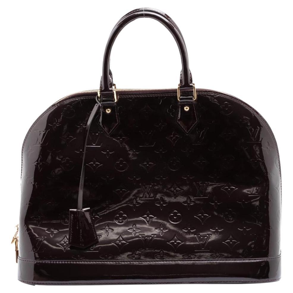 Louis Vuitton Amarante Vernis Alma GM Bowler Bag 15LV712