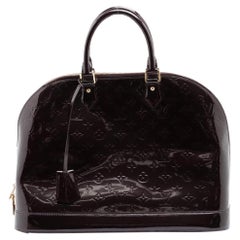 Louis Vuitton Amarante Vernis Alma GM Bowler Bag 15LV712