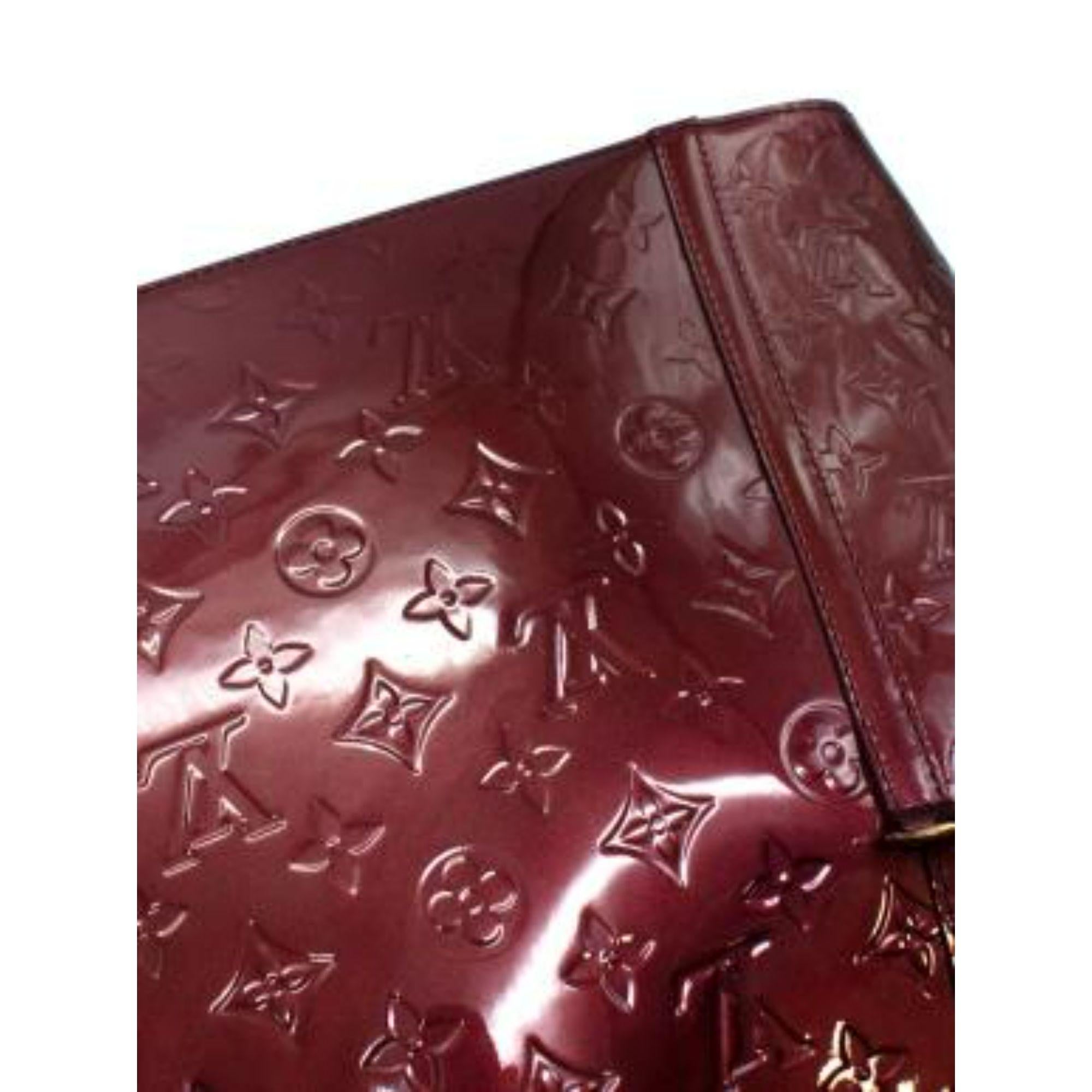Louis Vuitton Amarante Vernis Avalon PM Bag For Sale 3
