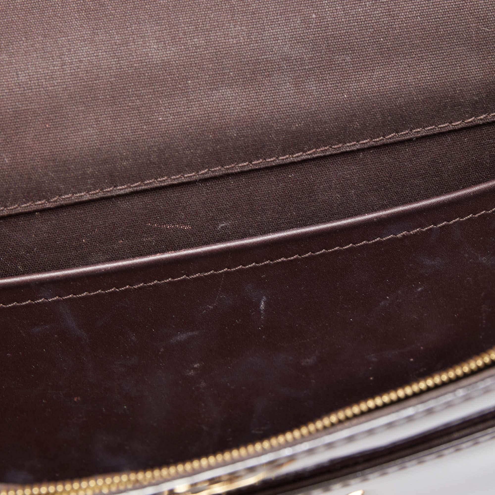 Louis Vuitton Amarante Vernis Chain Louise GM Bag 5