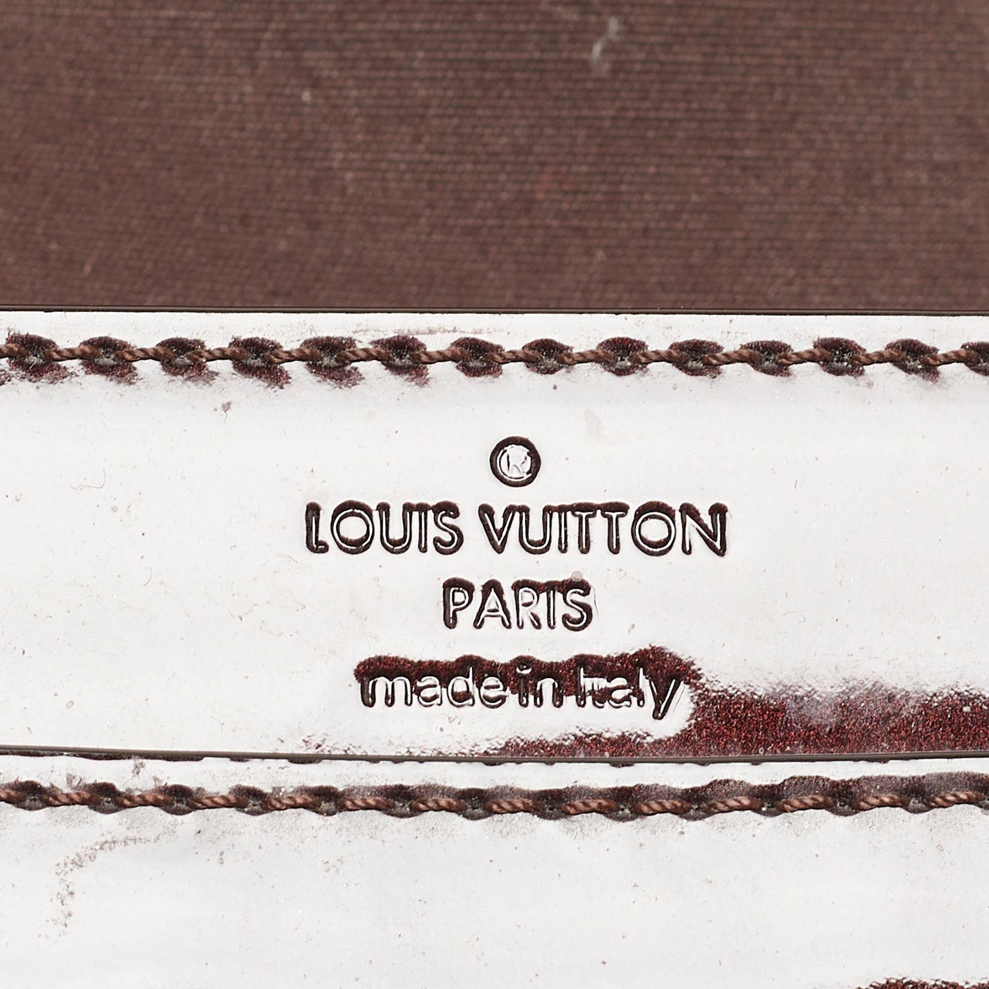 Louis Vuitton Amarante Vernis Louise GM Tasche mit Kette im Angebot 3
