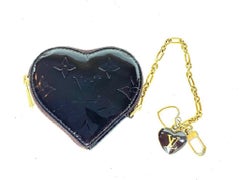 Louis Vuitton Amarante Vernis Heart Coin Purse Change Pouch RL24lva625