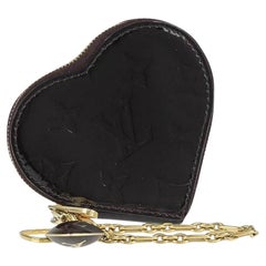 Louis Vuitton Amarante Vernis Heart Coin Purse Change Pouch RL24lva625