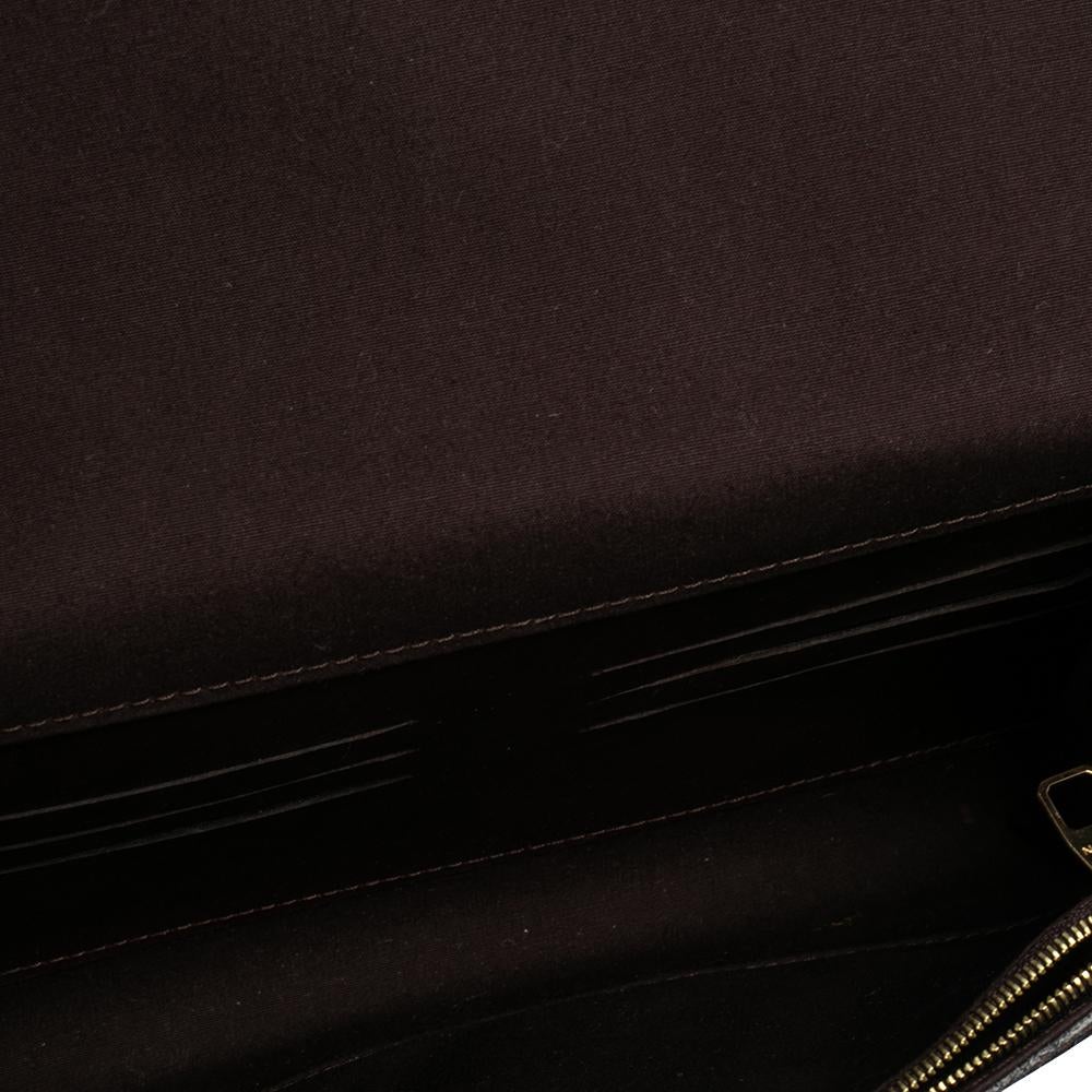 Louis Vuitton Amarante Vernis Leather Chain Louise GM Bag 7