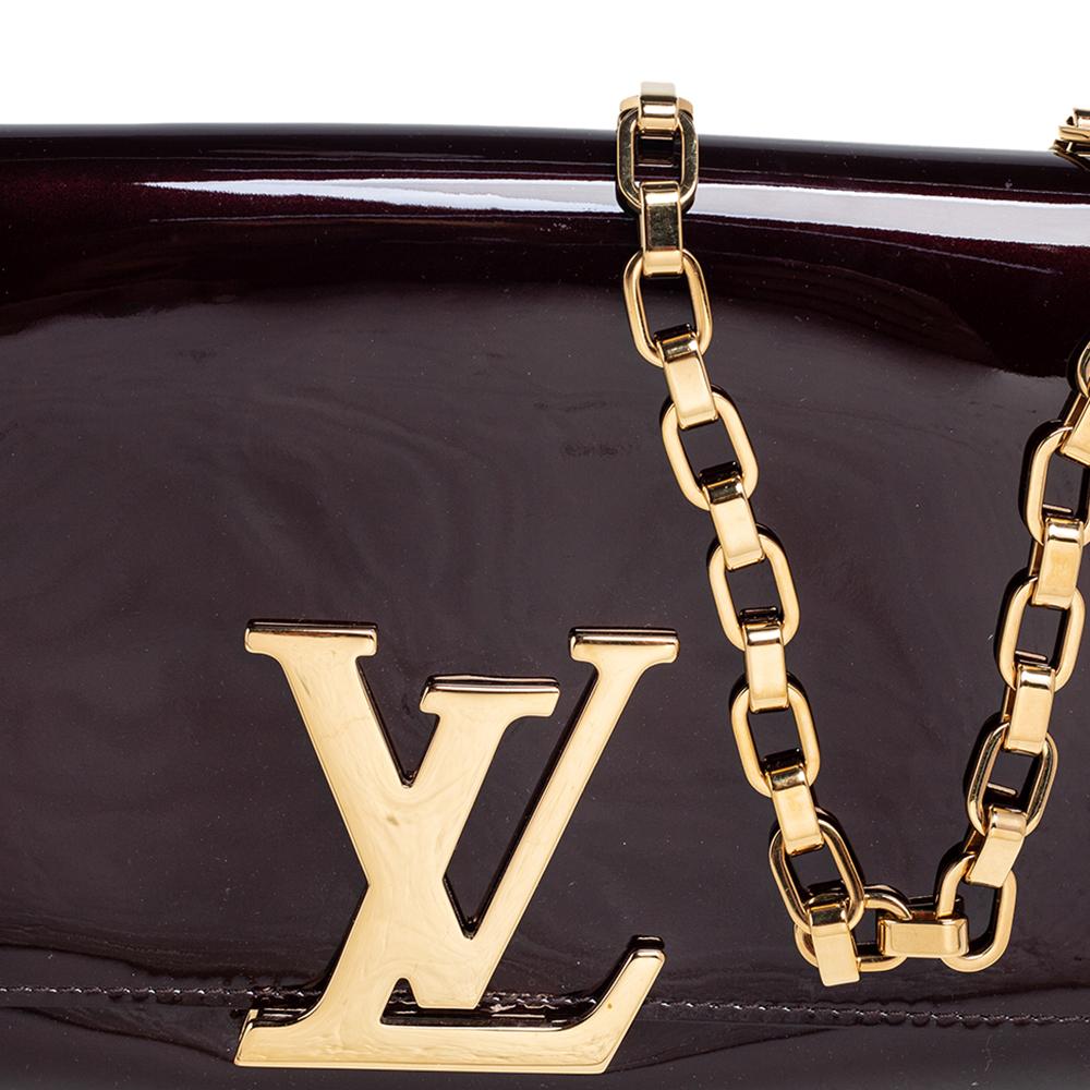 Louis Vuitton Amarante Vernis Leather Chain Louise GM Bag 5