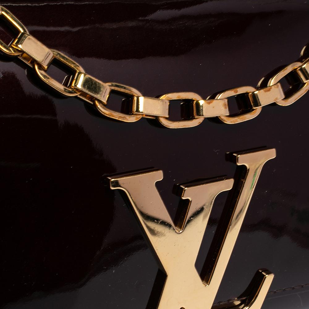 Louis Vuitton Amarante Vernis Leather Chain Louise GM Bag 1