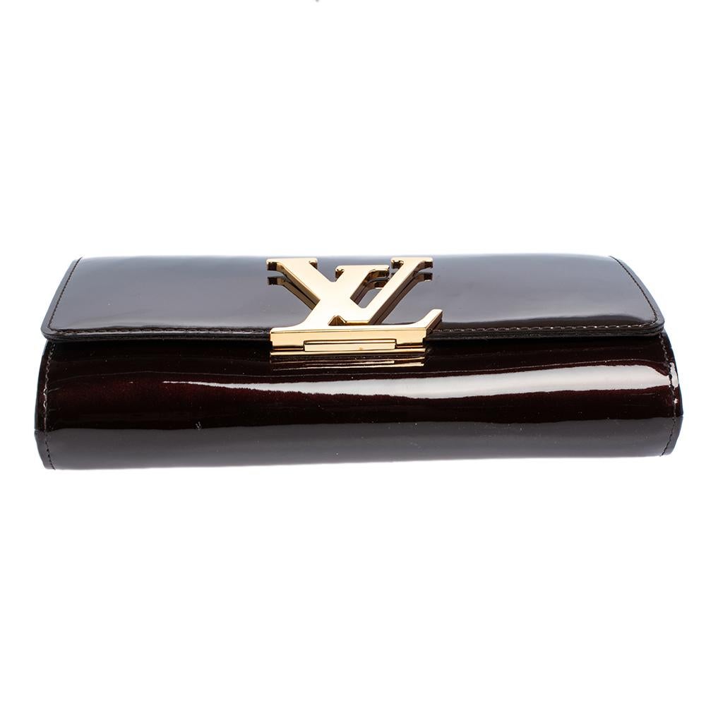 Louis Vuitton Amarante Vernis Leather Chain Louise GM Bag 2