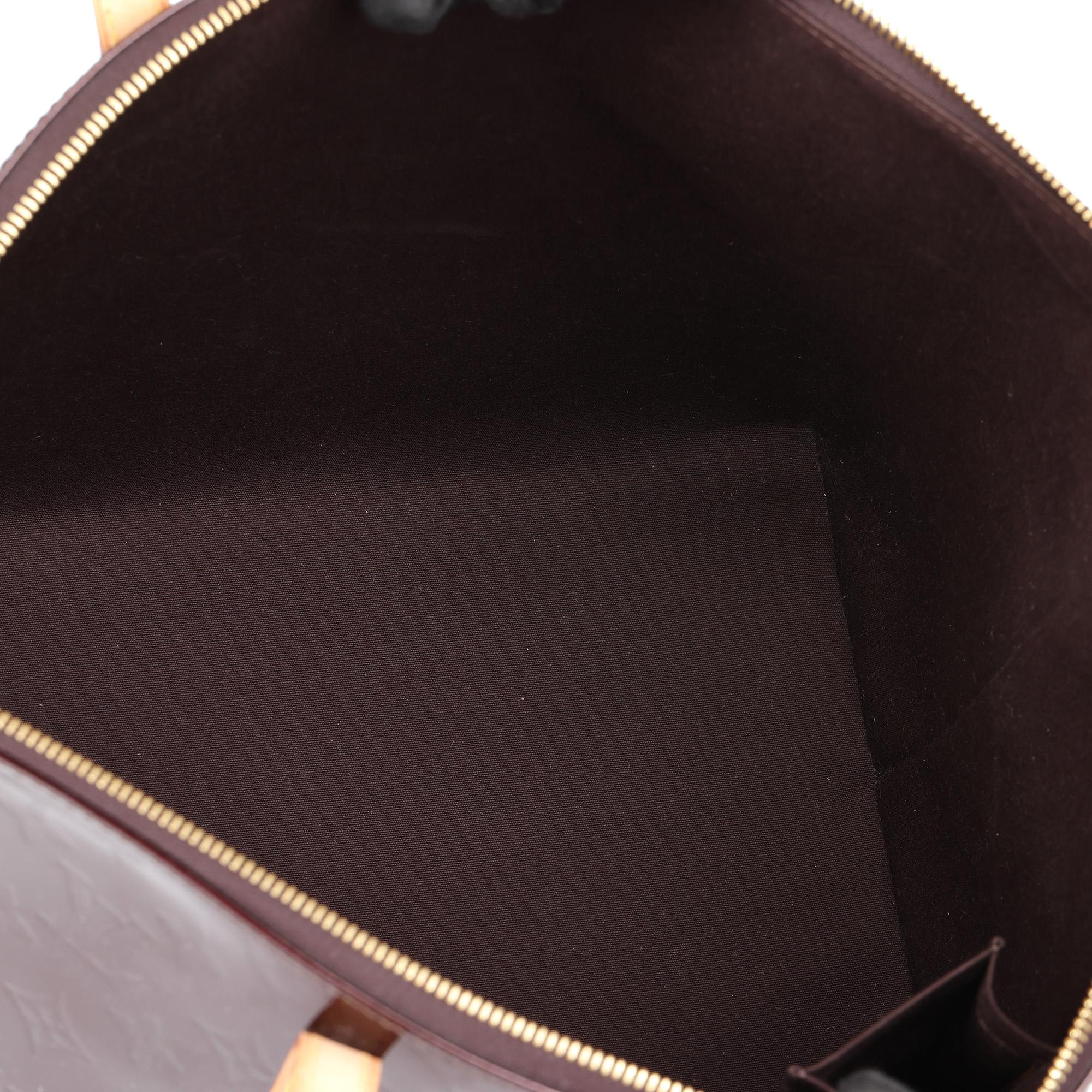 LOUIS VUITTON Amarante Vernis Leather & Vachetta Leather Bellevue GM 4