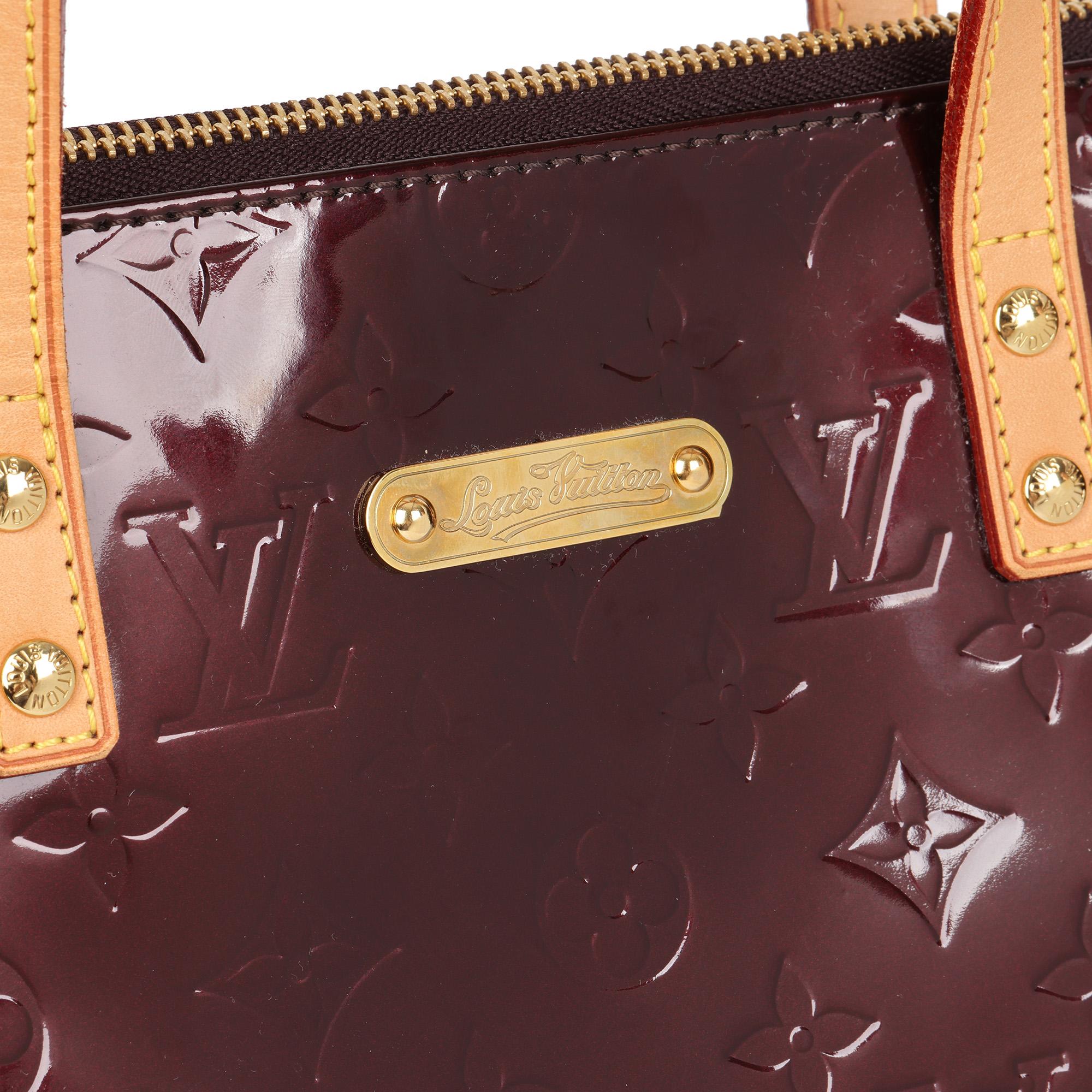 LOUIS VUITTON Amarante Vernis Leather & Vachetta Leather Bellevue GM 1