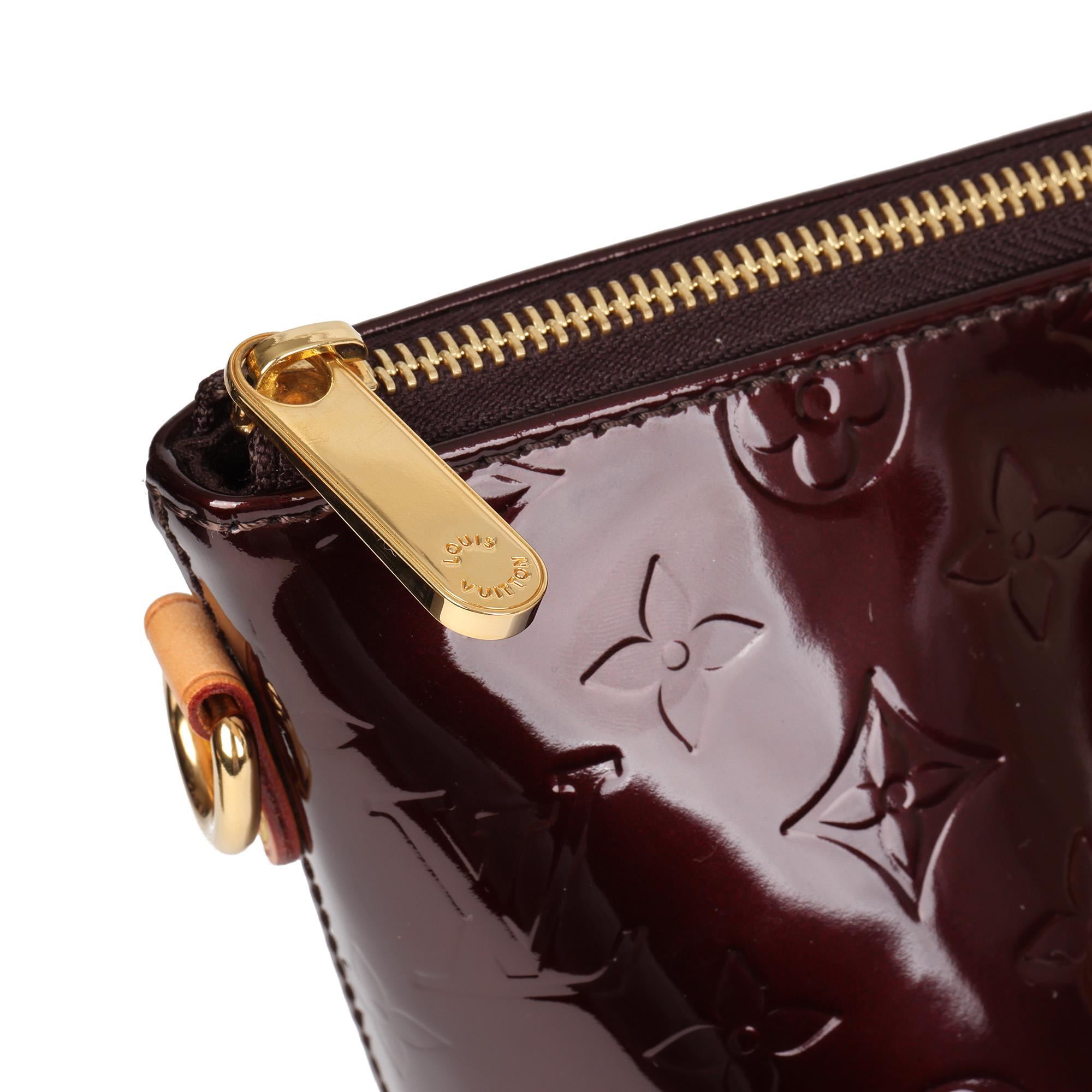 LOUIS VUITTON Amarante Vernis Leather & Vachetta Leather Bellevue GM 2