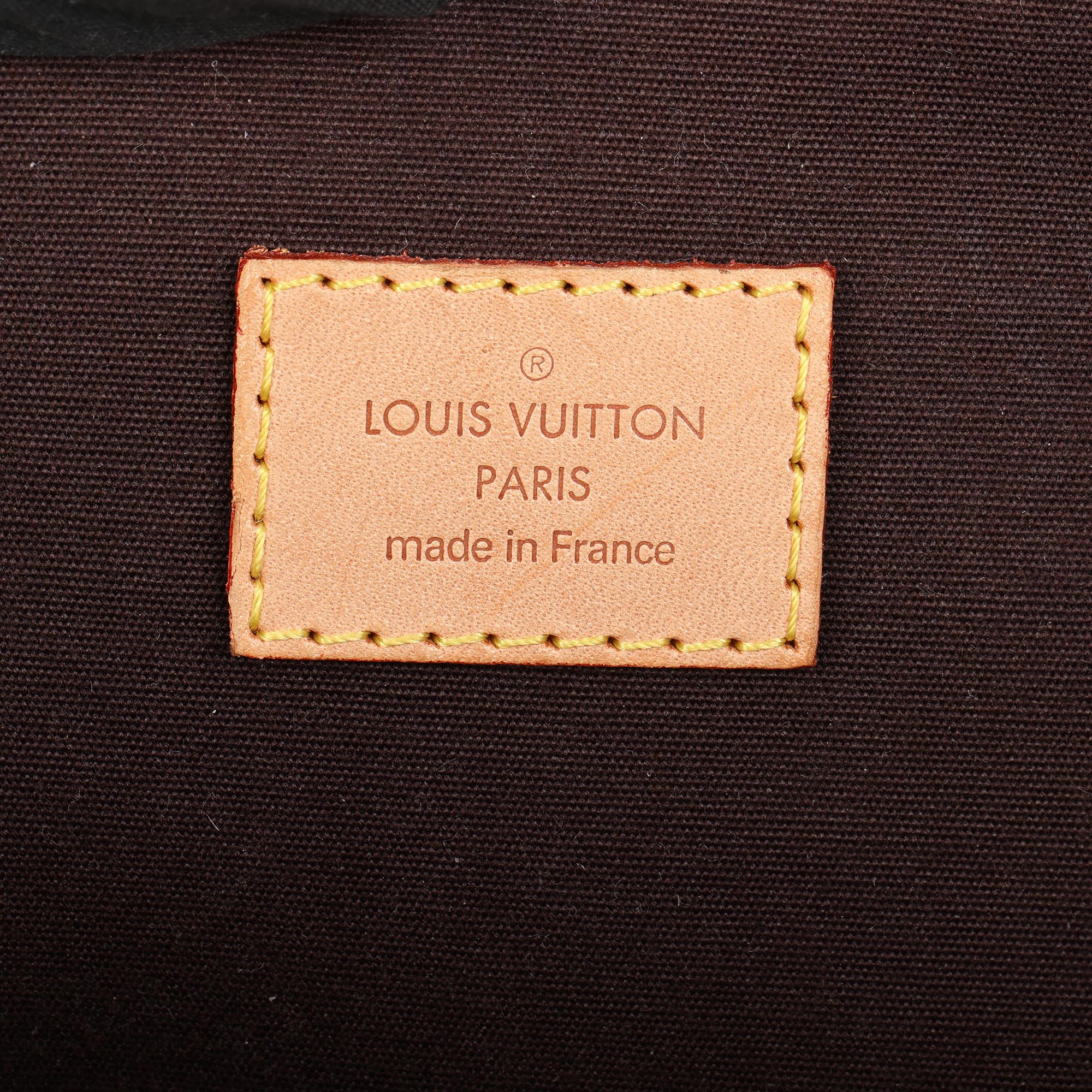 LOUIS VUITTON Amarante Vernis Leather & Vachetta Leather Bellevue GM  3