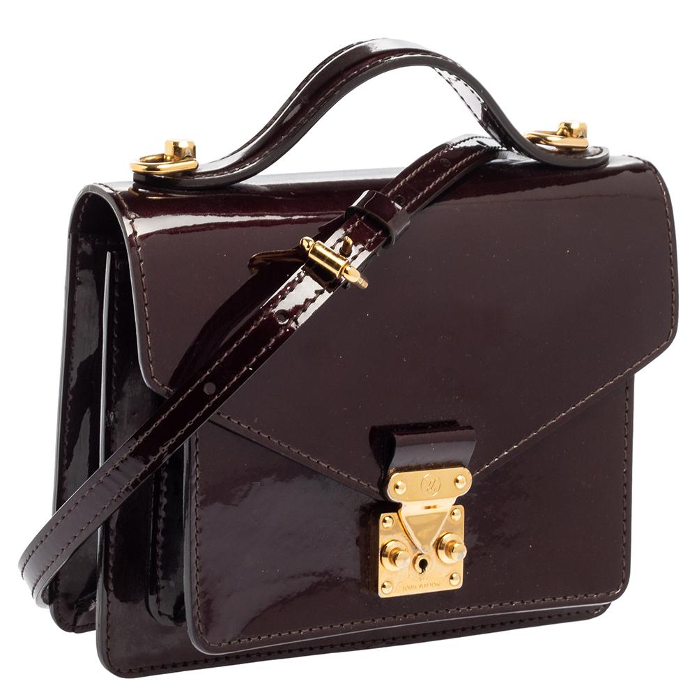 Louis Vuitton Amarante Vernis Monceau BB Bag In Good Condition In Dubai, Al Qouz 2
