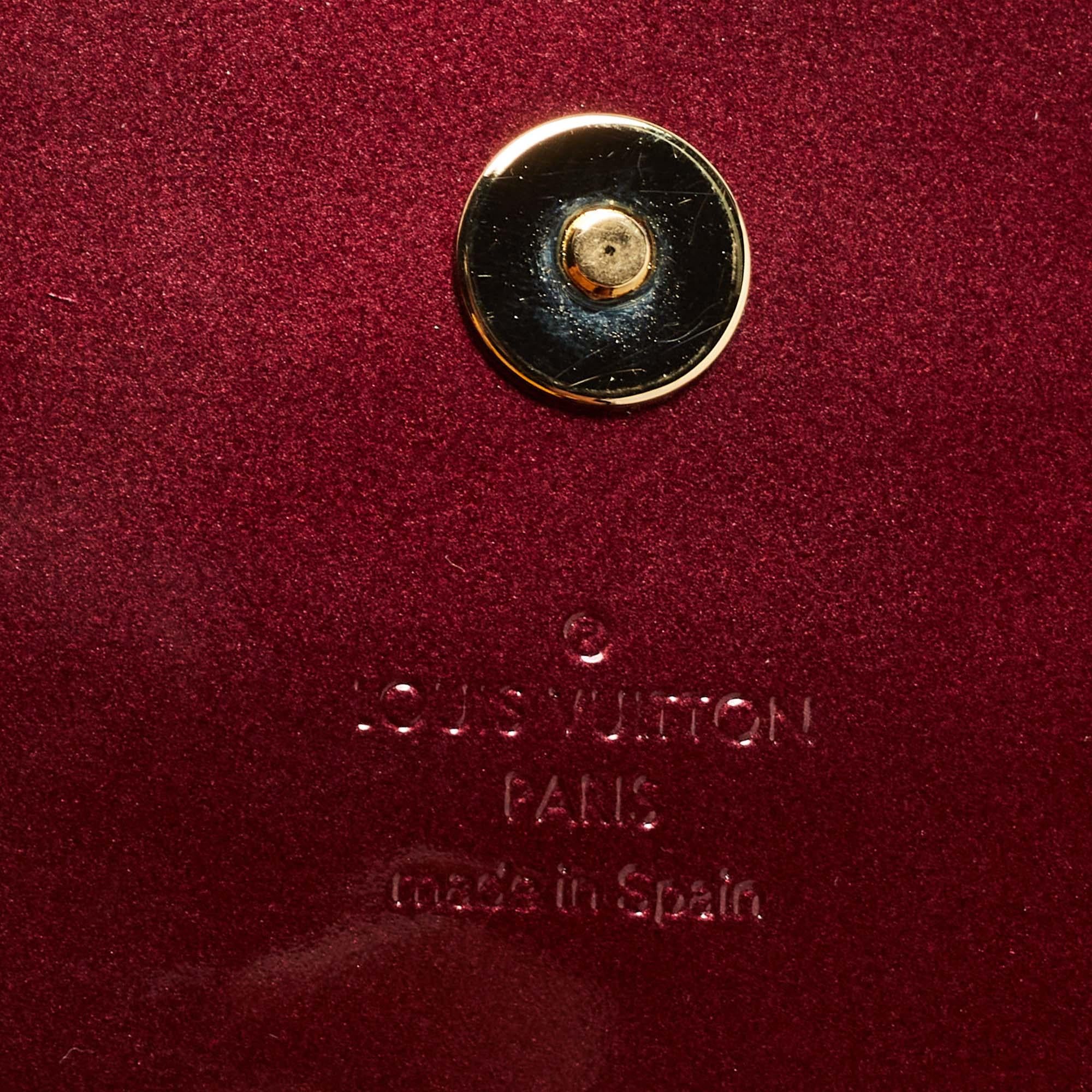 Louis Vuitton Amarante Vernis Sobe Clutch 9