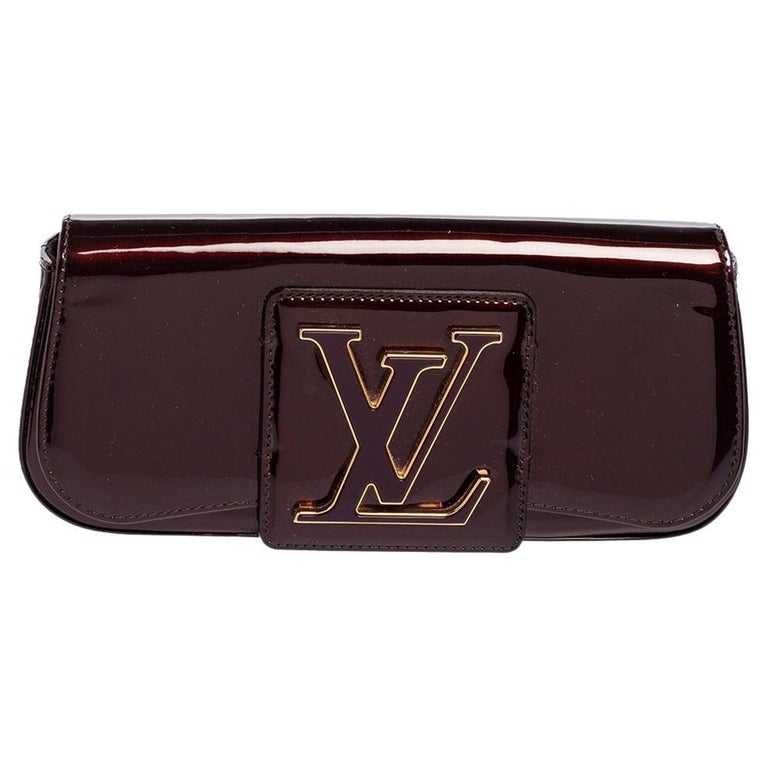 Shop for Louis Vuitton Off White Vernis Leather Sobe Clutch Bag