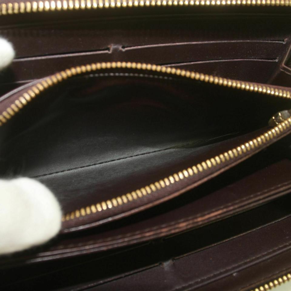 Women's Louis Vuitton Amarante Vernis Zippy Wallet Long Zip Around 861284