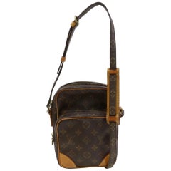 Vintage Louis Vuitton Amazon Monogram 870443 Brown Coated Canvas Cross Body Bag