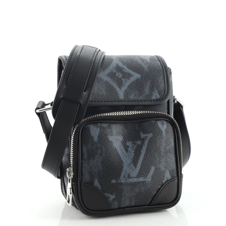 Black Louis Vuitton Amazone Messenger Bag Limited Edition Monogram Pastel Noir Nano For Sale
