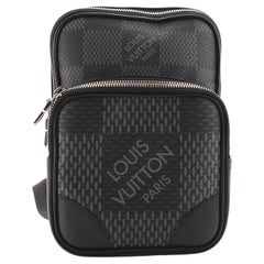 Louis Vuitton Amazone Sling Bag Limited Edition Damier Graphite 3D