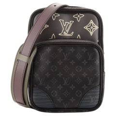 Louis Vuitton A4 Pouch Monogram Absolute Black in Taurillon Leather with  Orange Black - GB