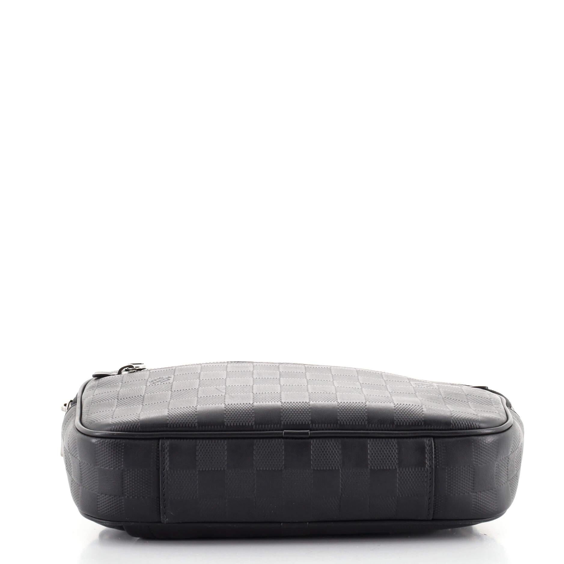 Black Louis Vuitton Ambler Bag Damier Infini Leather