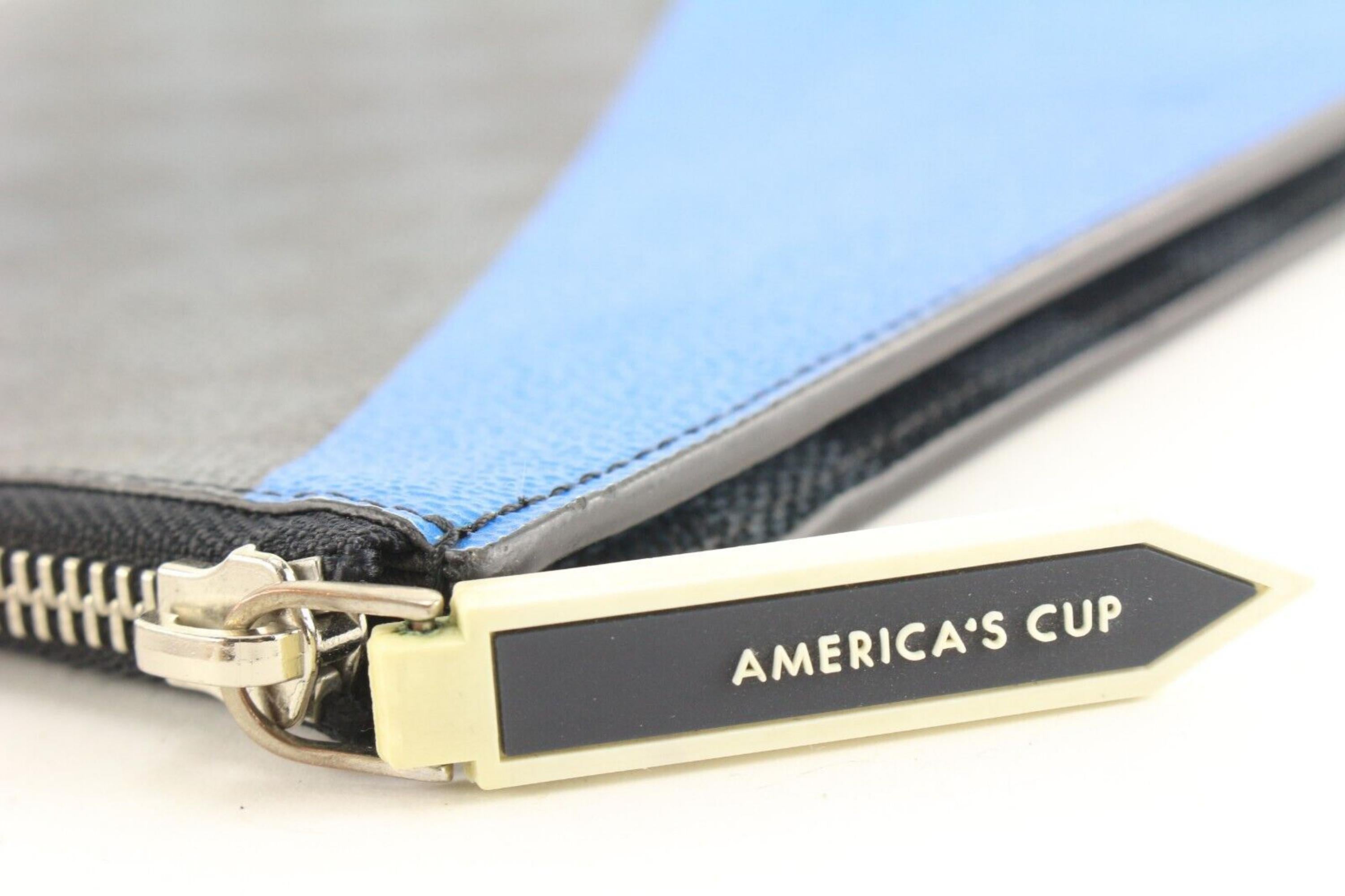 Louis Vuitton America's Cup Damier Cobalt Porte Documents Zip Portfolio 1LV0418C 3